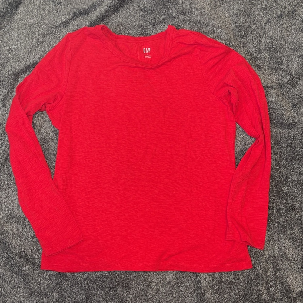 Size Large 6 piece lot of misc Gap tops long & Short sleeve - Picture 5 of 8